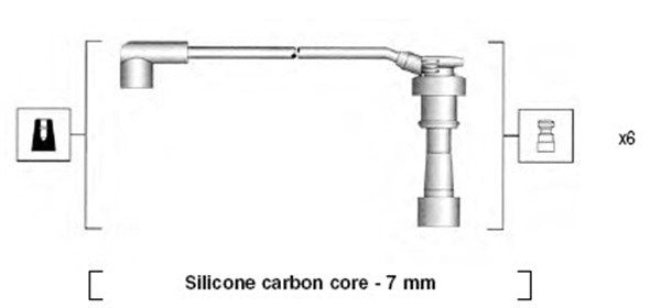 MAGNETI MARELLI Комплект проводов зажигания 941285150872